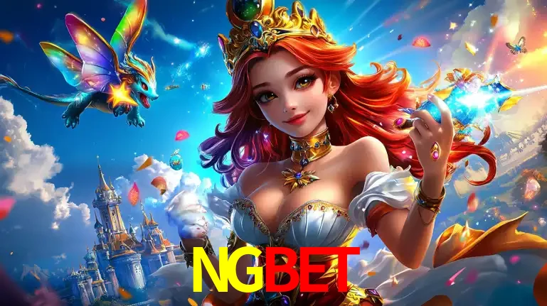 A princesa de um reino de fantasia mágico, com seu pequeno dragão, apresentando um mundo de prêmios encantados nos jogos de caça-níqueis do cassino NGBET.